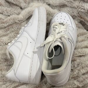 White Nike Air Force Sneakers